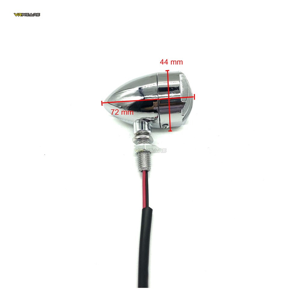 General Bullet Motorcycle Turn Signal Tail Light Bobber Chopper Cafe Racer Indicator Lamp for Harley Davidson Dyna Street Glide