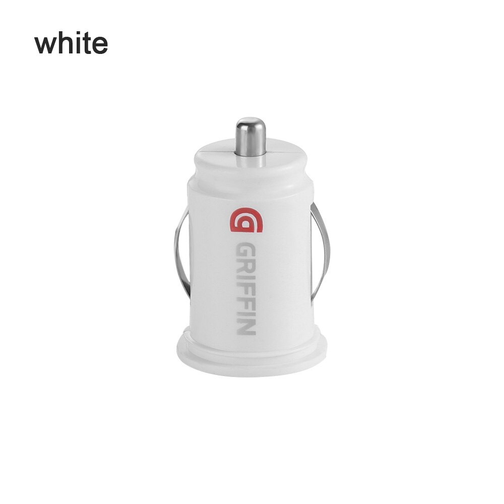 1 Pc Plastic Mini Auto Vrachtwagen Dual 2 Port Usb Sigarettenaansteker Adapter Pocket Mobiele Auto Universele Telefoon Wisselaar Tool: white