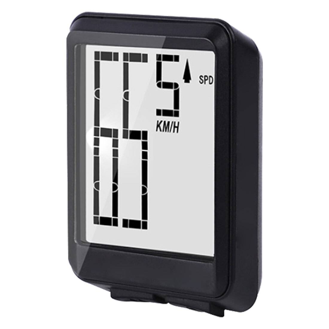 2.8 "Draadloze Fiets Computer Grote Digitale Fiets Computer Kilometerstand Snelheidsmeter Fiets Thermometer Waterdicht 2 Modus Lcd Backlight: B black wireless