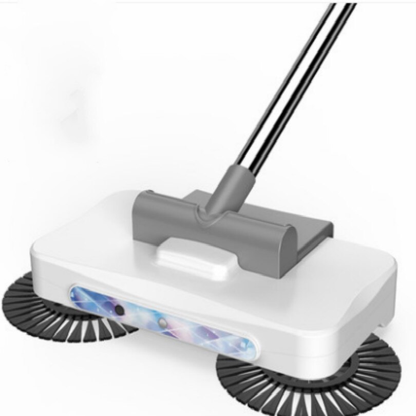 Spazzatrice di uso domestico A Mano tipo di spinta pulitore della moquette del pavimento spazzatrice spazzare robot withbroom e paletta funzione: bianca