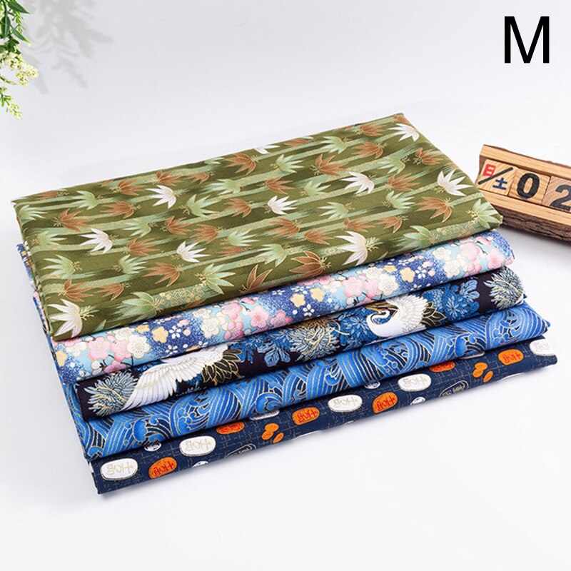 5 pçs estilo japonês tecido de pano algodão retalhos bebê acolchoado roupa costura artesanato diy material bordado acessório: M