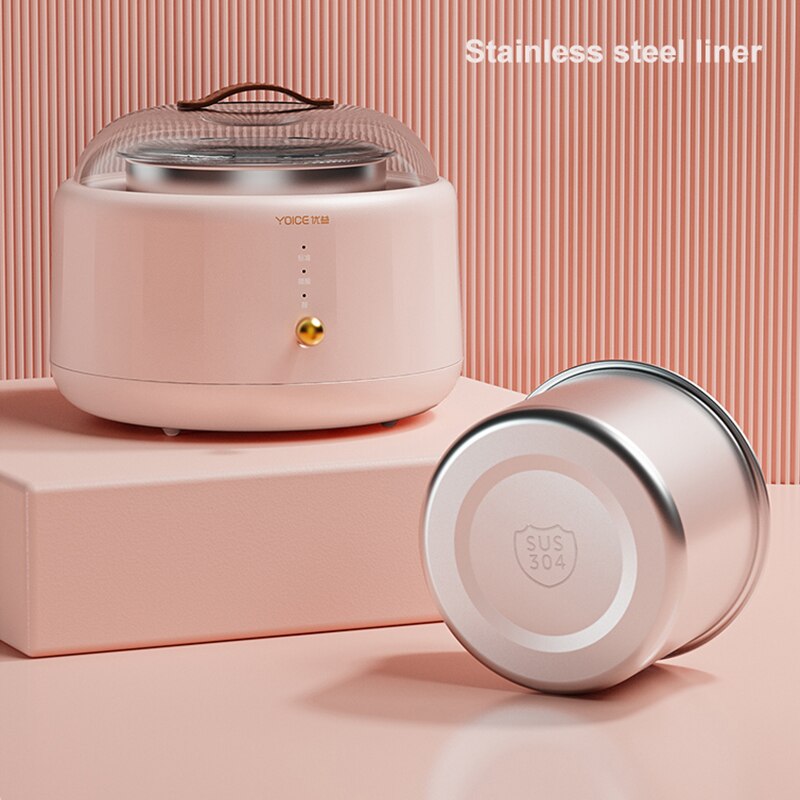 1L Yogurt Maker Portable Automatic Yogurt machine Household DIY Yogurt tools Kitchen appliance Stainless steel tank Pink 220V