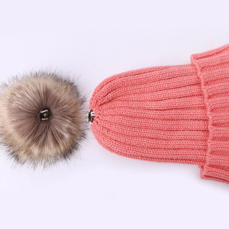 Bonnet en fausse fourrure pour fille, Style, à la , hiver, printemps,