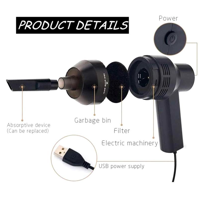 Vacuum Cleaner For Laptop Desktop Portable Mini Handheld Computer Keyboard Powerful Desktop Tool Cleaning Cleaning Small F8V2