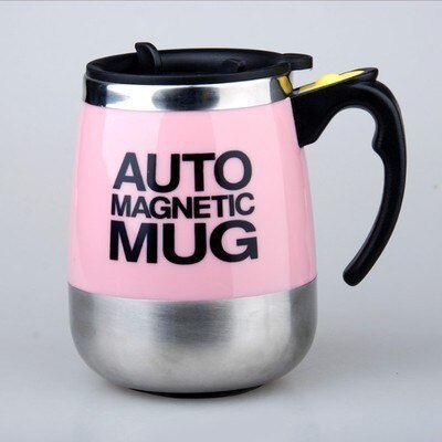 Zelf Roeren Mok Cup-Grappige Elektrische Rvs Automatische Zelf Mengen & Spinning Home Office Travel Mixer Cup: auto magnetic pink