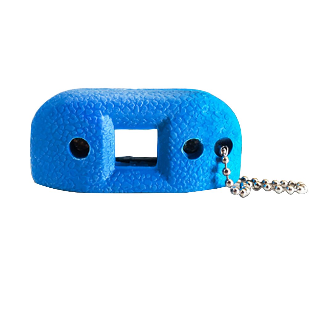 Piedra arenisca blanca ajustable resistente al desgaste con cadenas, afilador de patines de hielo, fácil de usar, doble cara, para Hockey: Azul