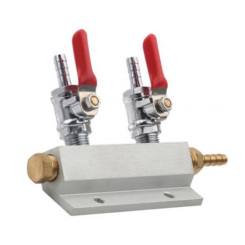 2/3/4 Manieren CO2 Splitter Gas Distributie Thuis Brouwen Tapbier Blok Spruitstuk Door Een Enkele CO2 Tank voor Meerdere Vaatjes.: 2 Ways