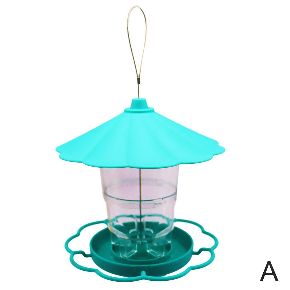 Mangeoire à graines pour oiseaux sauvages, outil d'alimentation pour oiseaux, Paddock de jardin, fournitures d'alimentation suspendues pour animaux de compagnie, mangeoire pour oiseaux suspendue, décoration extérieure: WHITE