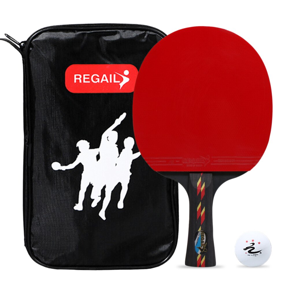 Ping Pong Paddle Table Tennis Racket Long Handle Ping Pong Bat Ping Pong Racket Set Training Racquet Bundle Kit: Default Title