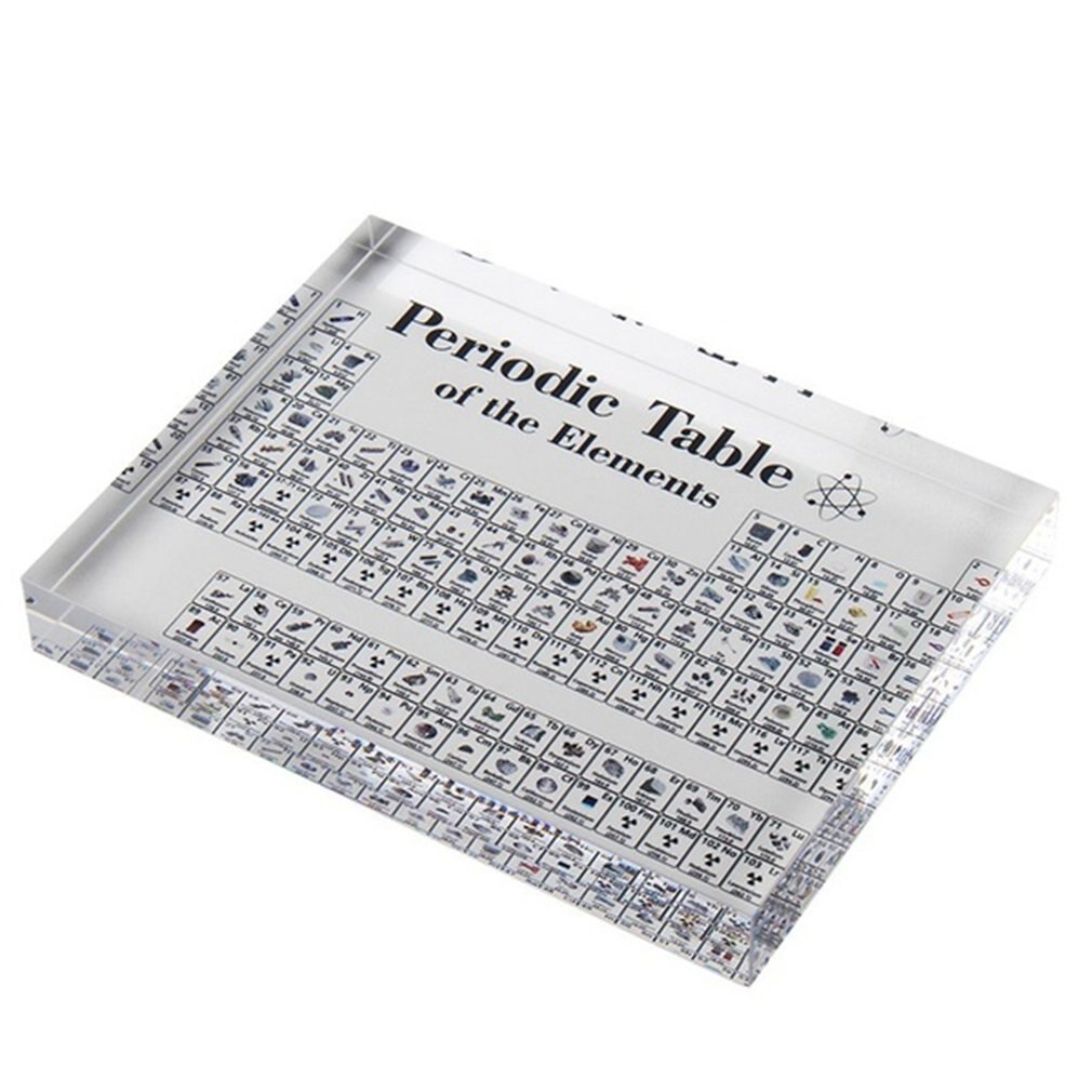 Periodic Table Display Board Desktop Chemical Element Display Plate Ornaments For Kids Teaching School Day Birthday