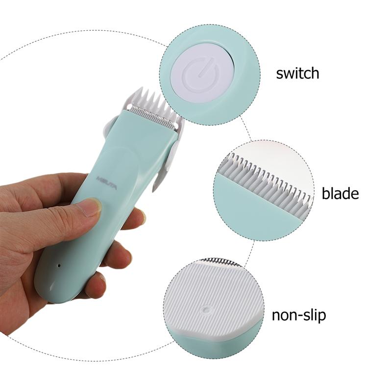 1 Set Electric Hair Trimmer Quiet Waterproof Detachable Haircut for Children