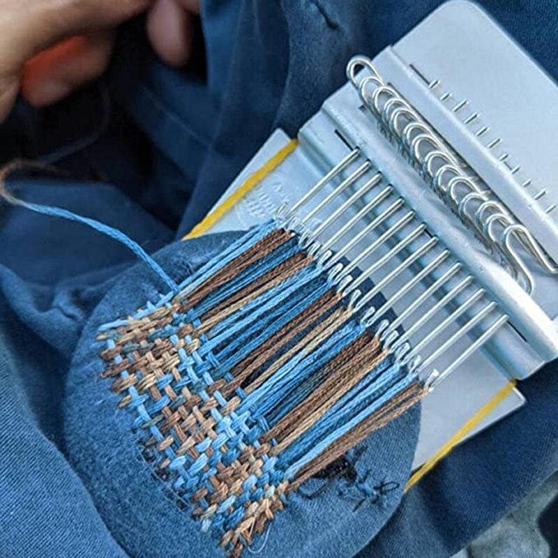 Machine à repriser Portable pour la réparation des tissus, outil de tricotage multifonction pour réparer les vêtements et les chaussettes de Jeans