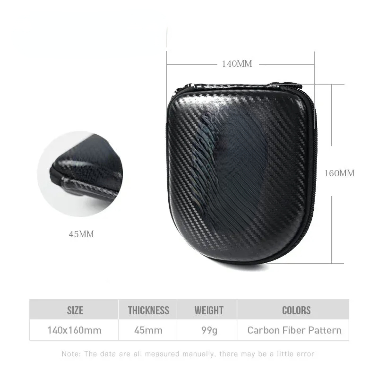 Carrete de pesca Baitcasting de fibra de carbono Commando con funda impermeable