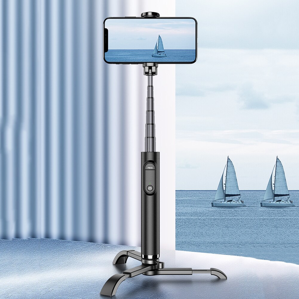 Bâton Selfie rotatif | Support de télécommande Bluetooth pour téléphone avec trépied, support Portable pour téléphone, appareil photo pour téléphone