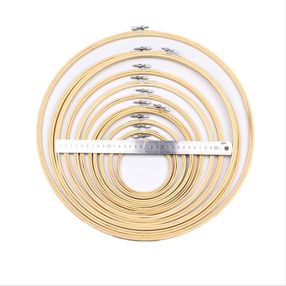 MANCHAP 20 Pack 4 Inch/10cm Borduurringen, Verstelbare Kruissteek Hoepel, Borduurwerk Cirkel Ringen voor Craft Maken