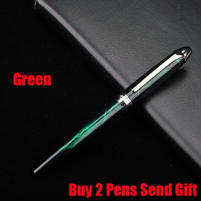 Business Writing Ink Fountain Pen Office Executive Fast Writing Pen 741 Buy 2 Pens Send: Green