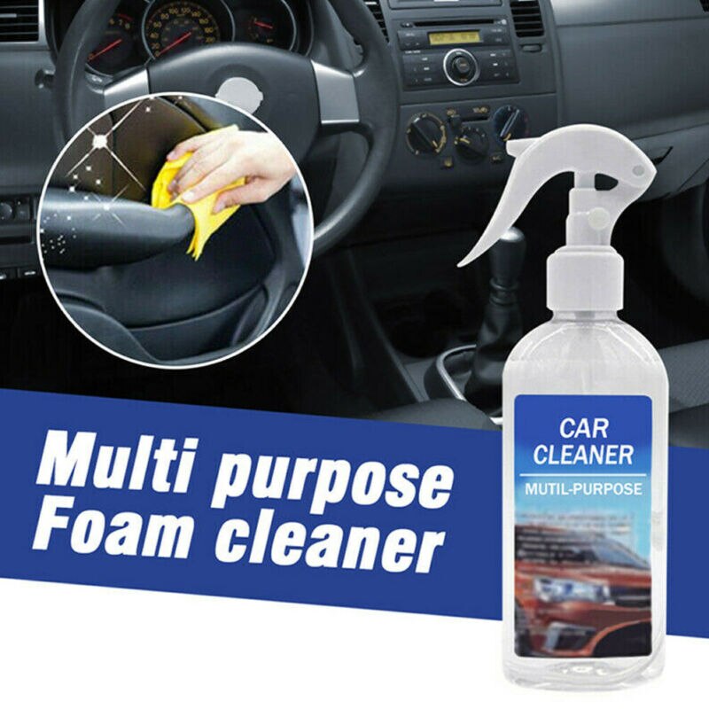 1Pcs 200ML Multi-functional Car Interior Cleaner Stains Leather Fabric Car Interior Foam Cleaning Remove Grime