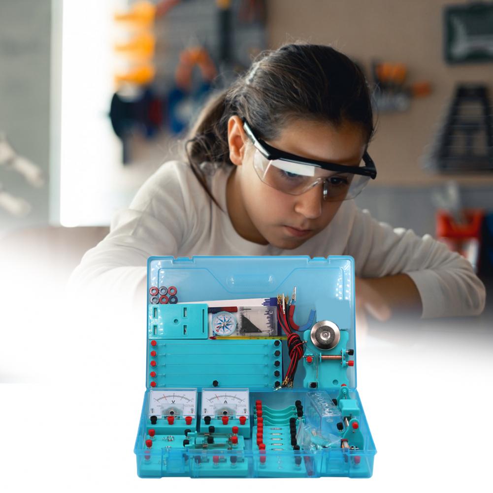 Physics Experiment Kit Basic Educational ABS Electricity Magnetism Learning Tool for Student