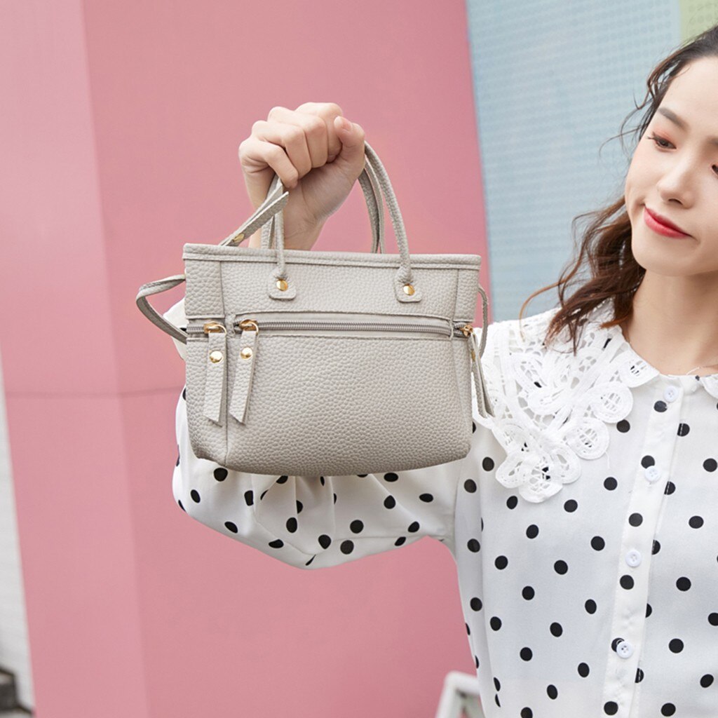 2019 Negócios Simples Das Senhoras Das Mulheres Moda Casual Sólida Do sexo feminino Casual Pu Couro Crossbody Mensageiro Bolsa de Ombro Sacos 50