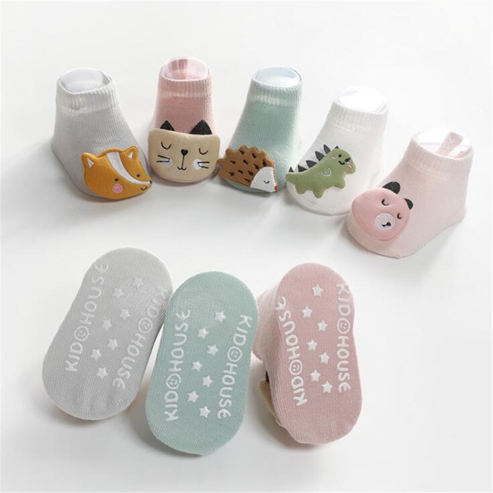 Baby Socks Cartoon Animal Newborn Cotton Socks Anti Slip Floor Socks Autumn Winter Socks for Children Baby Boy Girl Infant Socks