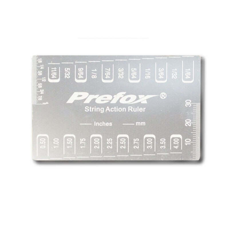 1pc Guitar String Action Gauge String Pitch Ruler Measuring Tool for Bass Classical Electric Acoustic Guitar Tools Parts Rulers: Stainless Steel