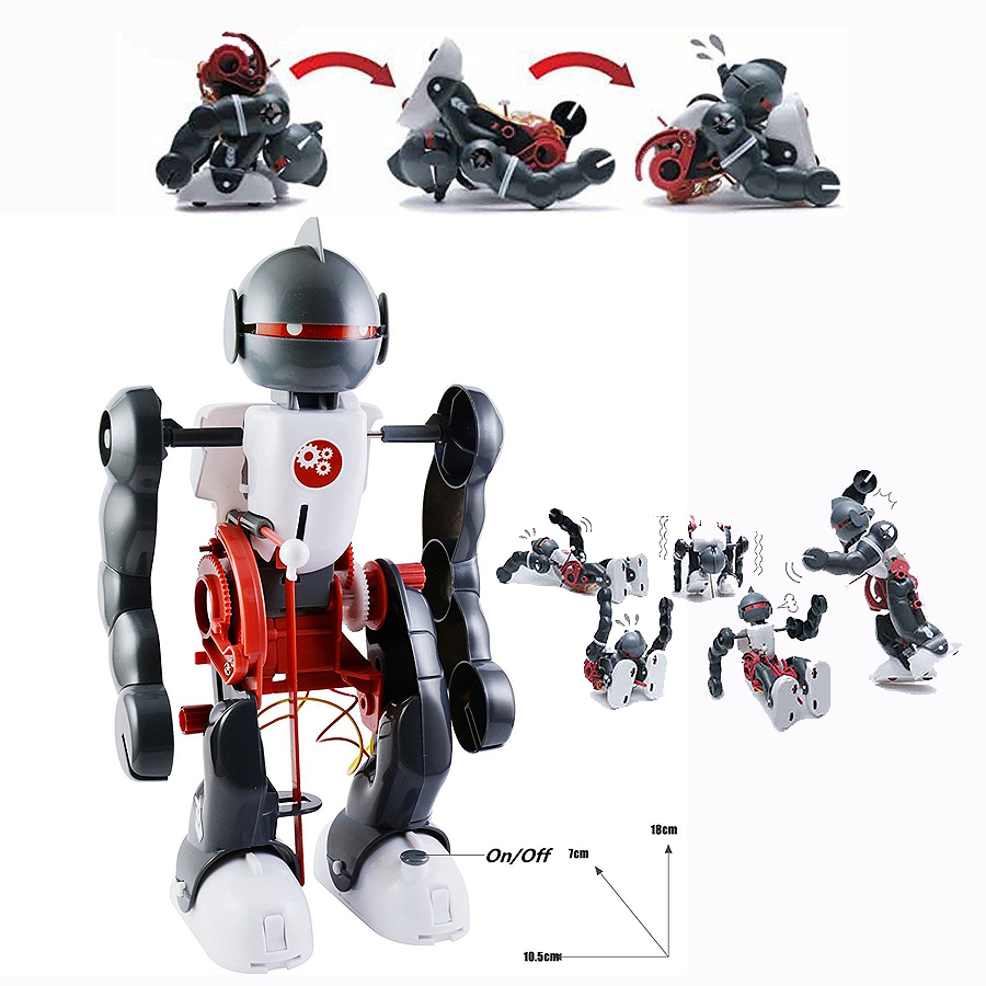 Grappig! Diy Tumbling Robot Elektrische Experiment Speelgoed, Kinderen Spel &amp; Leren Educatief Gemonteerd Building Robot Model Science Kit