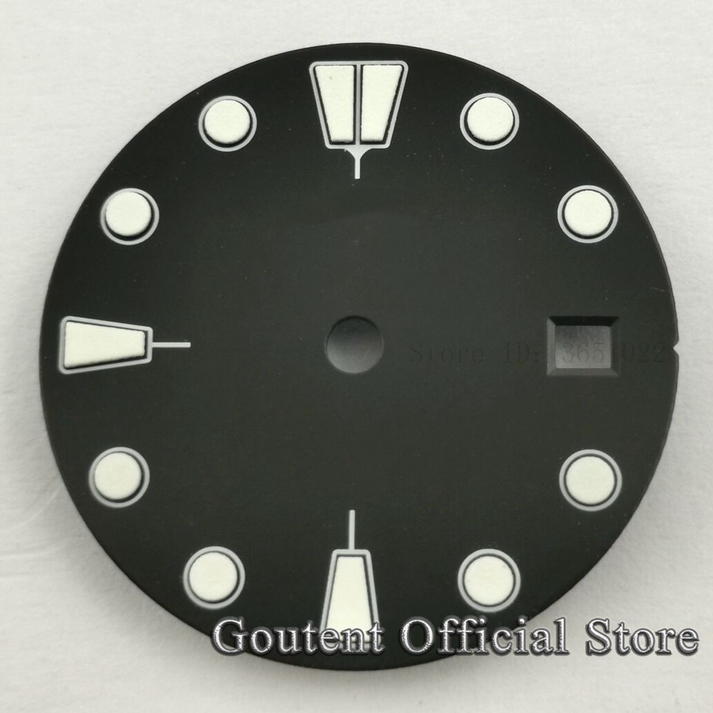 Bliger 28.5mm sterylny czarny/niebieski/zielony zegarek tarcze świecąca tarcza dopasowanie etai2836 2824,Miyota8215 821A,DG2813 3804 ST1612 ruch: A2-nie logo