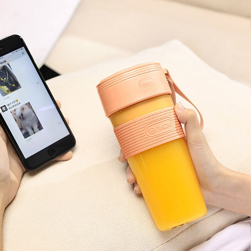 WXB USB Charging 6 Blades Portable Juicer Juice Smoothie Smothie Maker Smoothie Blender Extractor Batidora Be Machine Household