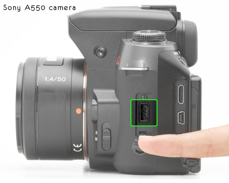 RM-S1AM DSLR Camera Afstandsbediening Ontspanknop Schakelaar Kabel Voor Sony Minolta Alpha A77 A900 A700 A450 A500 A550 A350 a200