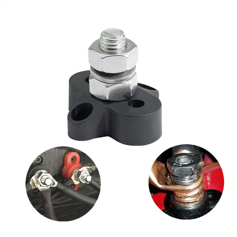 DC 48V 300A Sammelschiene M10 Klemmenblock Bolzen Batterie Stromverteilung Bolzenanschluss für LKW RV Stiefel
