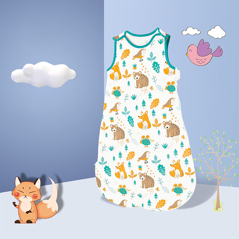 Baby Slaapzakken Katoen Kinderen Nachtkleding Dunne Mouwloze Kinderen Pyjama Zachte Slaap Zakken Voor Kid Jongens Meisjes Slaapzak: S3 Sleeping Bag / S Height Within 60cm