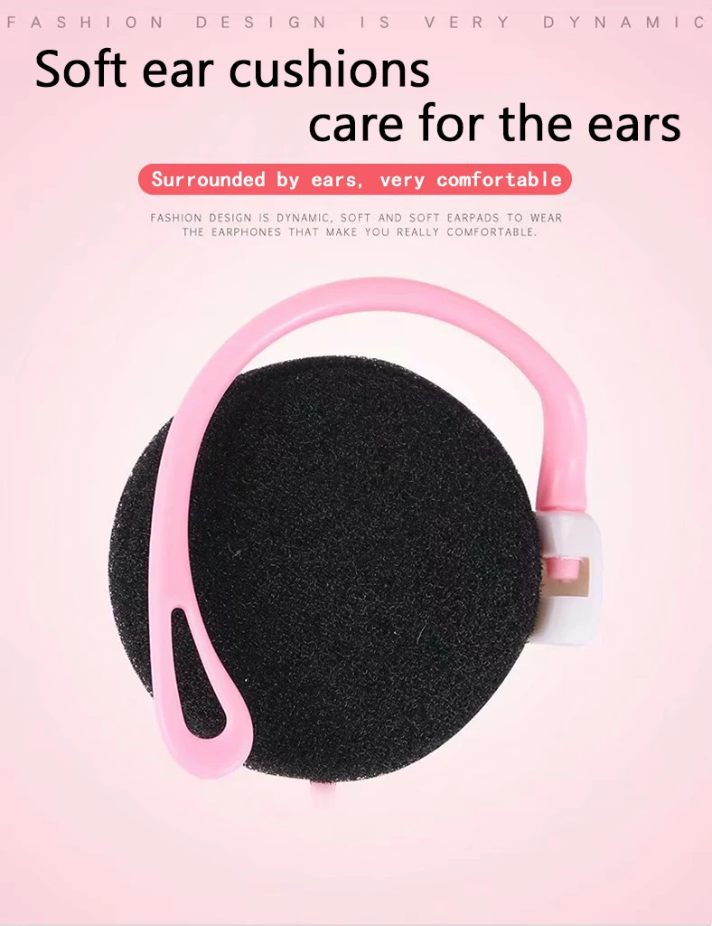 Auriculares universales con gancho para la oreja, cascos con micrófono, sonido HD, graves, música con cable, para teléfono, Pc, Mp3, 3,5 Mm