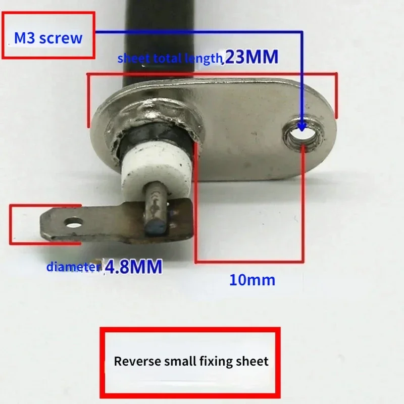 1 unidad de repuesto de elemento calefactor de horno eléctrico de acero inoxidable 110V 300W-425W para piezas de reparación de tubo calefactor de horno eléctrico