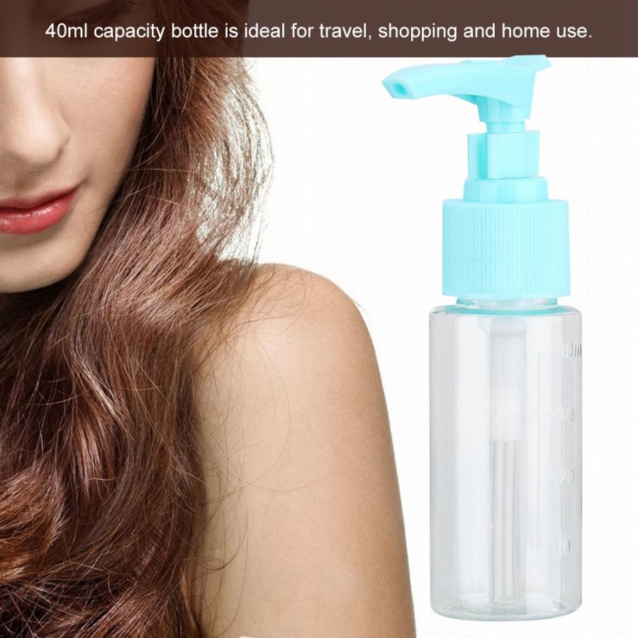 40ml plast dispenser pumpe flaske til toner bad vaske sæbe flydende shampoo lotion hårpleje værktøj