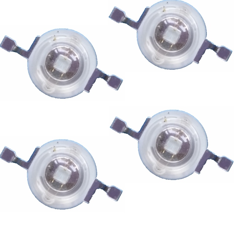 Luz LED de cultivo de 3W, iluminación azul real de 440nm + azul de 470nm, fuente de lámpara artesanal de 10W 20W 30W 50W 100W, Bombilla para cuentas de luz de 3W, 20 Uds.