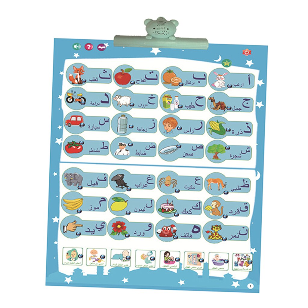 Arabic Alphabet Poster Perfect for Toddlers Kids Preschool & Kindergarten