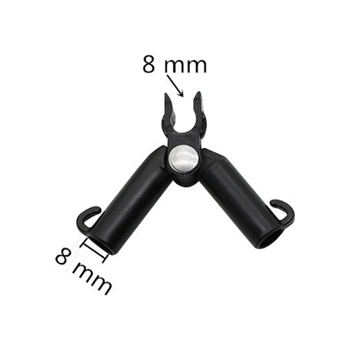 A-type gripeklips plantestøttestang rask sokkel justerbar hagearbeidsøylekobling klips klatreplanter brakettkoblinger: 8mm