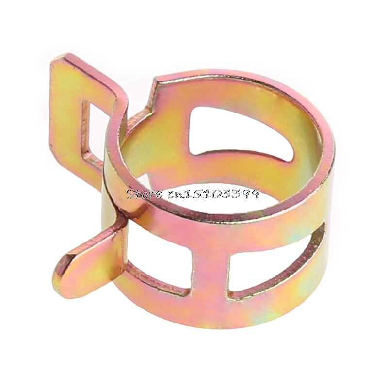 100Pcs 10 Size Brandstof Lente Clip 6-15 Mm Vacuüm Silicon Slangklem G08 Rental &