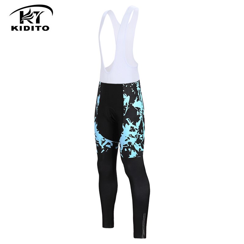 Kiditokt Pro Winter Shockproof Fietsen Broek Warm Houden Mtb Bike Fietsen Panty Thermische Fleece Fietsen Fiets Broek: Bib Pants only / L