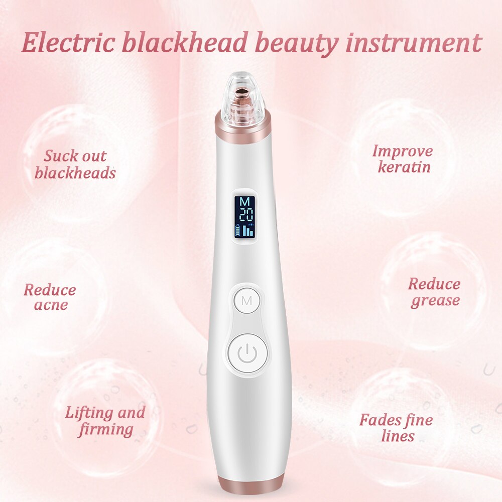 Electric Facial Pore Cleaner Exfoliator Face Blackhead Remover Acne Vacuum Deep Cleansing Suction Machine Nano Sprayer Steamer
