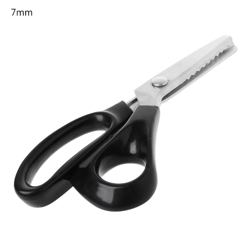 23.5cm Zig Zag Sewing Cut Dressmaking Tailor Shear Pinking Scissor Leather Craft: 7mm