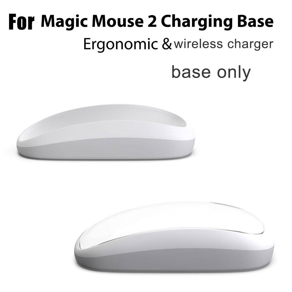 Base de ratón para Apple Magic Mouse 2, Base de carga ergonómica para MAGSAFE, almohadilla de carga inalámbrica, carcasa para aumentar la altura