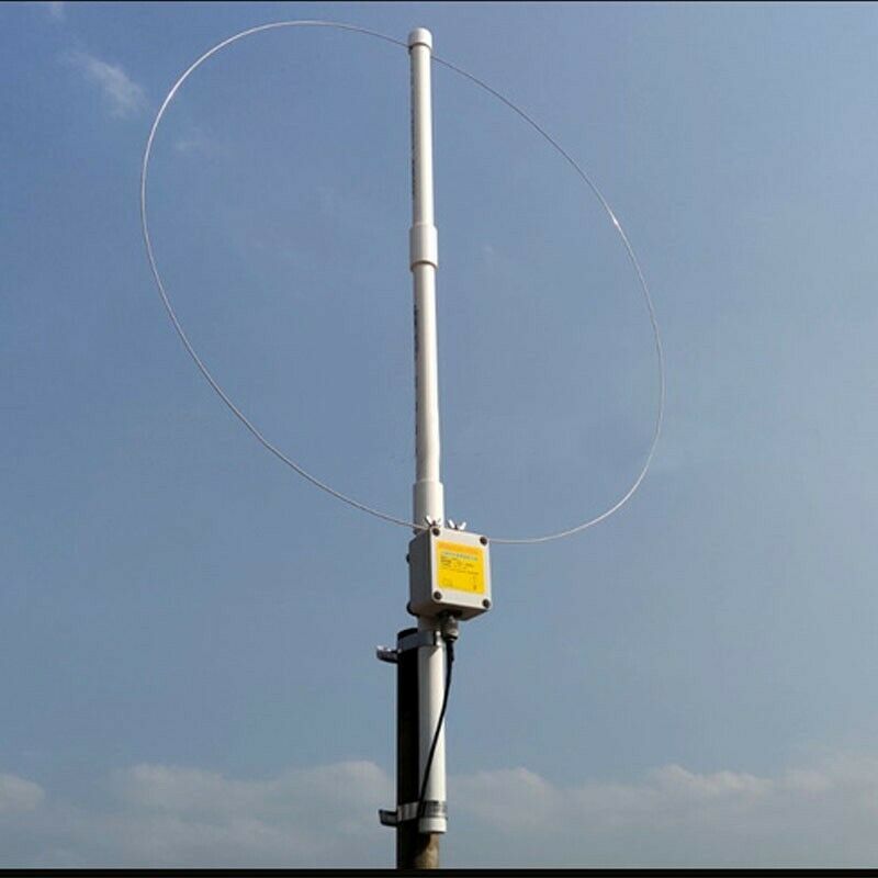 K-180WLA Active Loop Broadband Receiving Antenna 0.1MHz-180MHz 20dBi SDR radio antenna: LOOP small loop FM short wave HF antenna