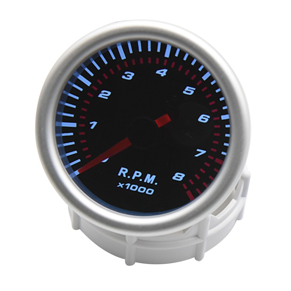 Universal 2" 52mm 0-8000 RPM Tachometer 7 Color LED Car Tacho Gauge Meter With 7 Colors Backlight Car Auto Pointer Gauge - 34 - View #6