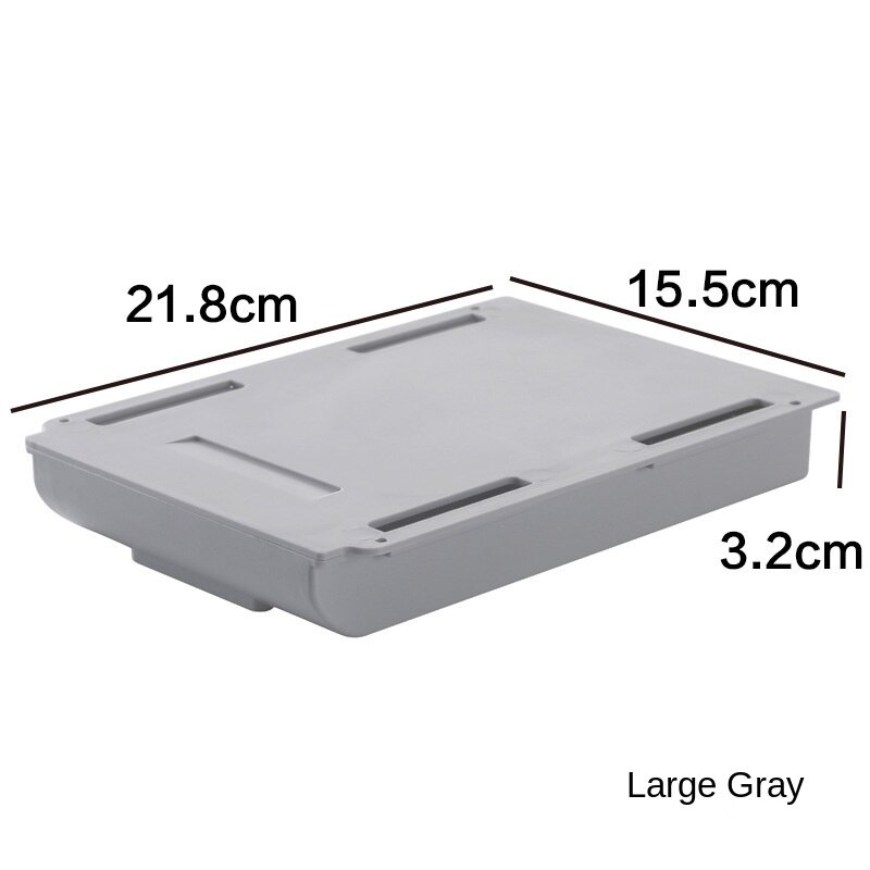 Desk Organizer Storage Box Free Punch Stationery Case Pencil Tray Pen Holder Office Stationery Desk Drawer Office Accessories: grey big