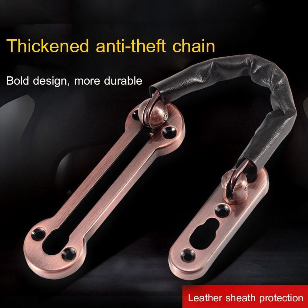 Stainless Steel Security Door Bolt Buckle Chain Bold Latch Latch Lock Lock Anti-theft Door Hardware Door Chain Chain Door D P2K5