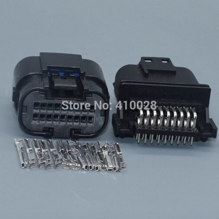 shhworldsea 18 Pin/Way ECU Standard Pinheader Male Female Plug Housing Automotive Connector MX23A18SF1 MX23A18NF1