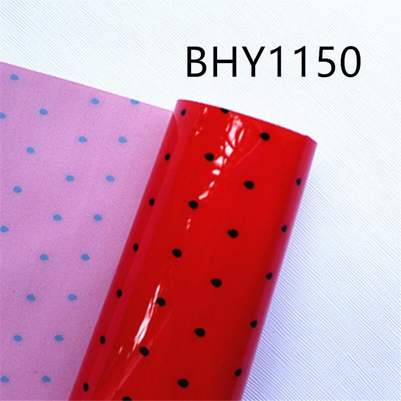 A4 20*33CM estampado clásico sandía de dibujos animados transparente UV estampado en transparente pvc tela para accesorios DIY BHY1273: BHY1150