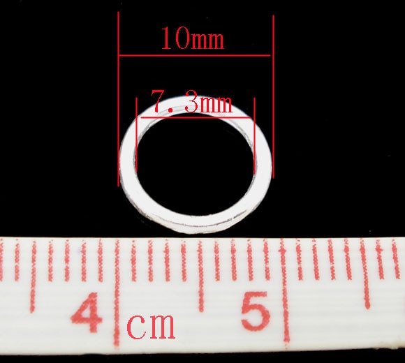 Anneaux de saut en alliage de Zinc et or tibétain de 10mm de