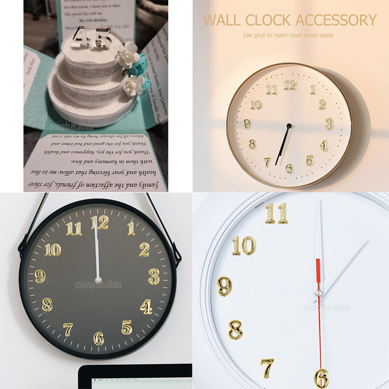 Clock Numerals Arabic Roman Number Restore Clock Numerals Accessories DIY Epoxy Resin Clock Molds Accessories